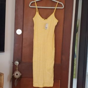 Yellow stripe dress